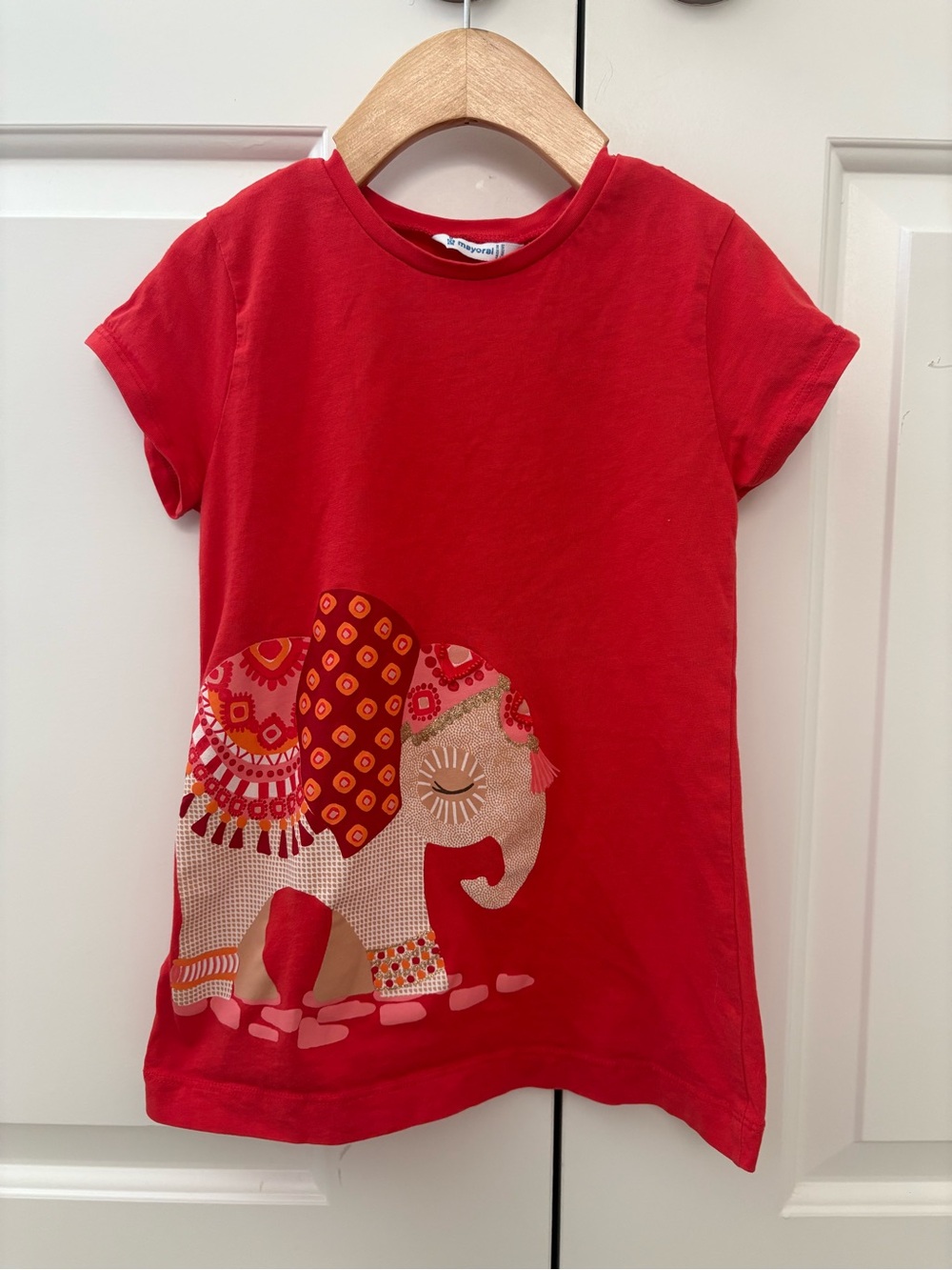 Mayoral Elephant Graphic Tee - Girls Size 8